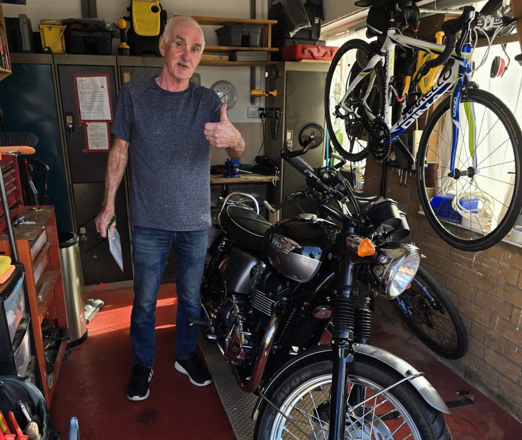 collecting Triumph Bonneville T100